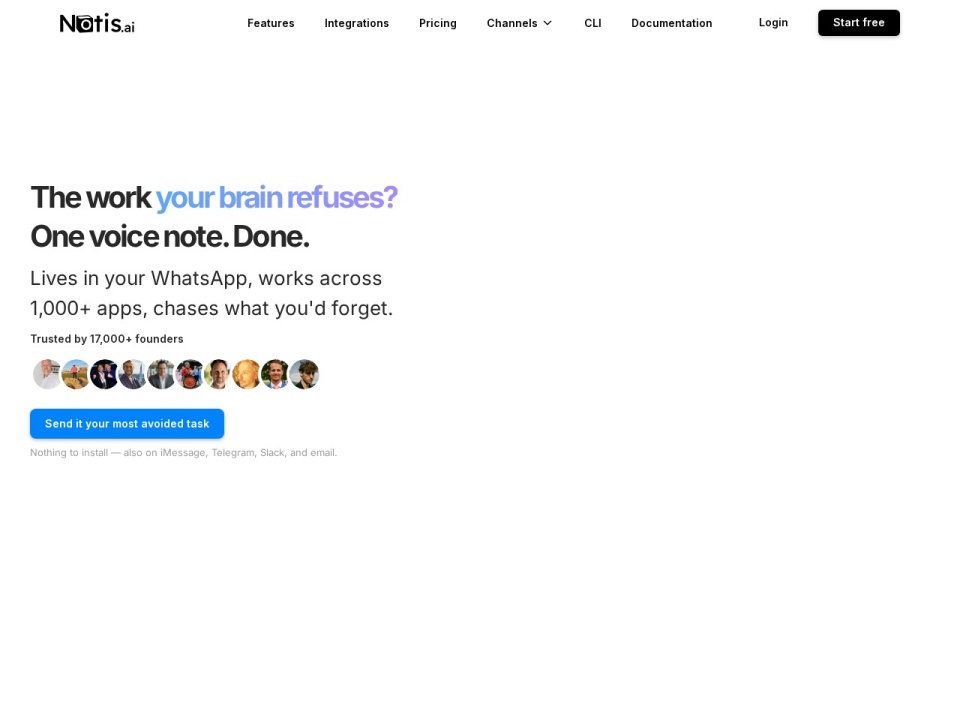 Notis AI preview