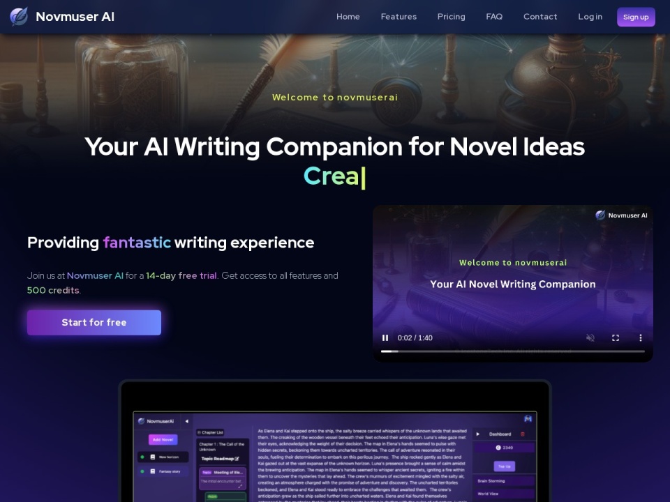 Novmuser AI preview