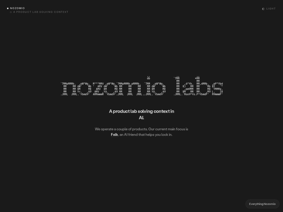 Nozomio preview