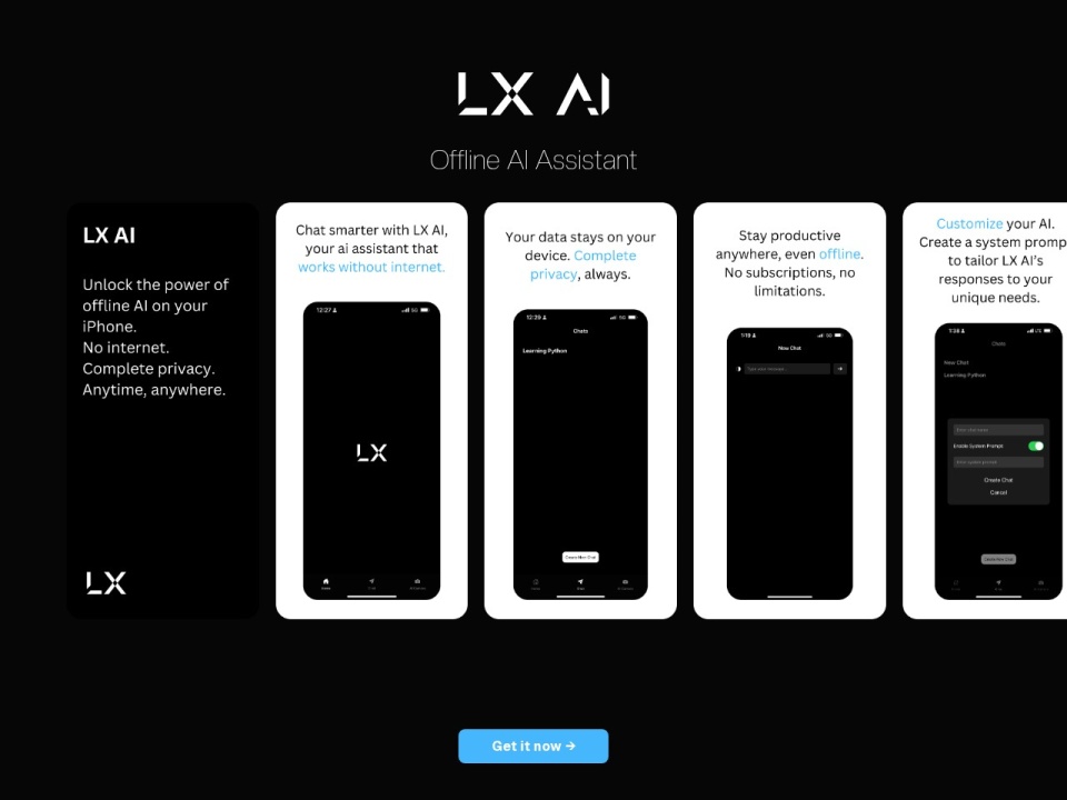 Lx AI Offline AI Chat preview