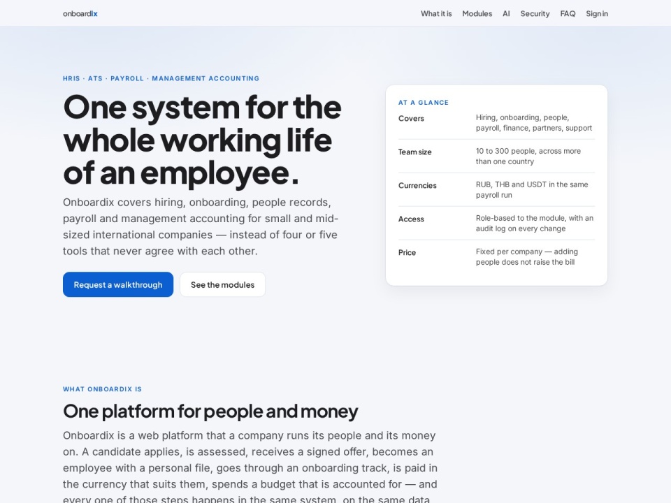 Onboardix preview