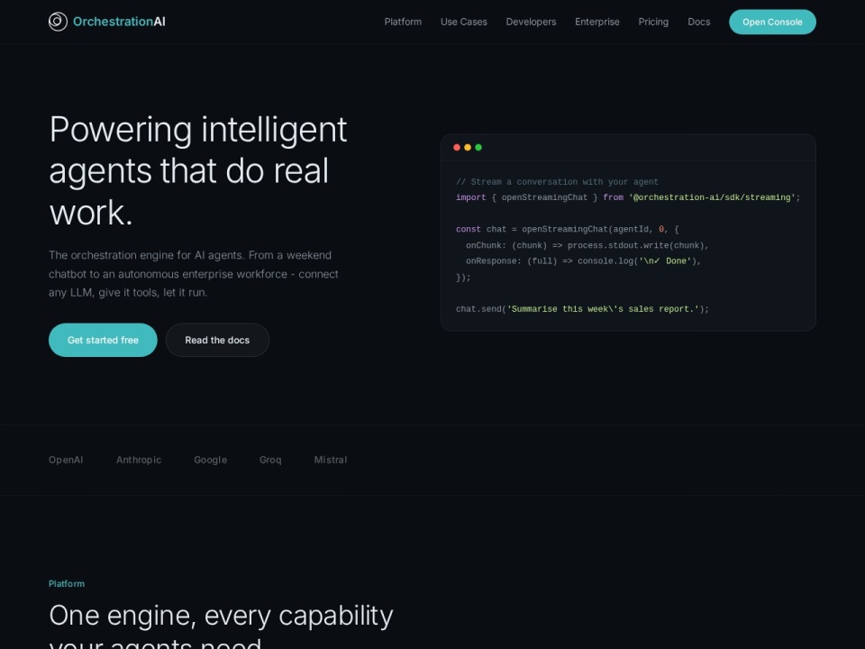 Orchestration AI preview