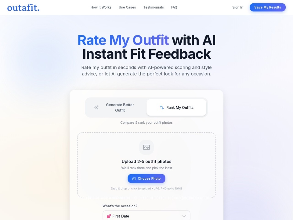 Outafit 1 Leading AI Outfit Reviewer preview