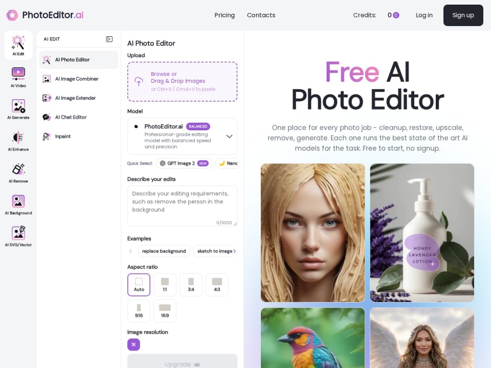 Photo Editor AI preview