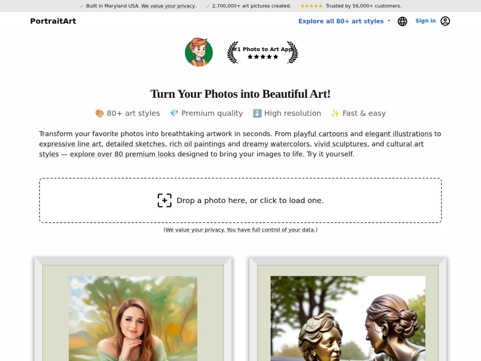 Portraitart preview