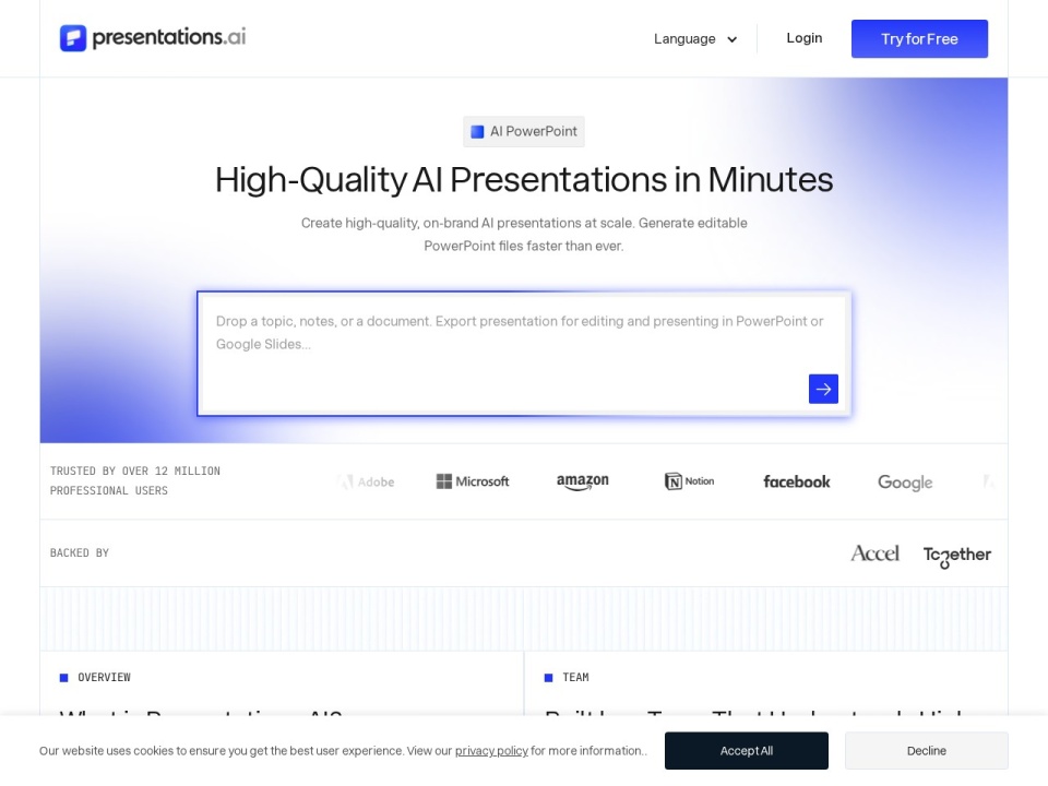 PresentationAI preview