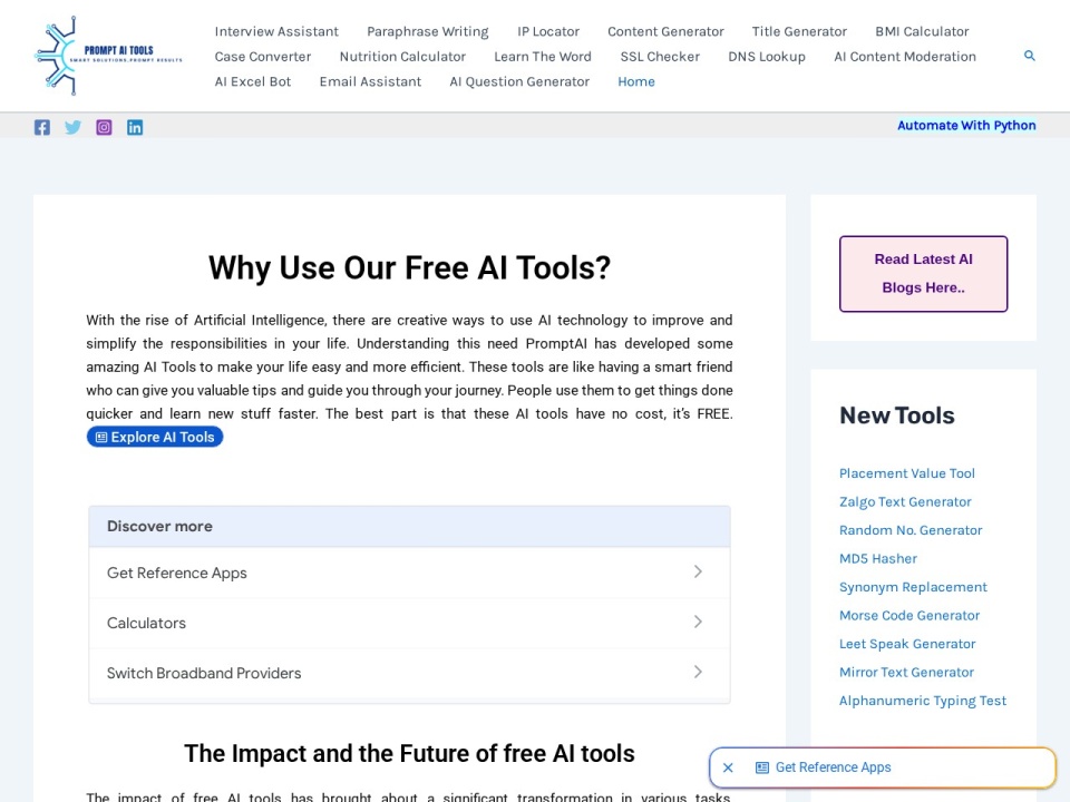 Promptai Tools preview