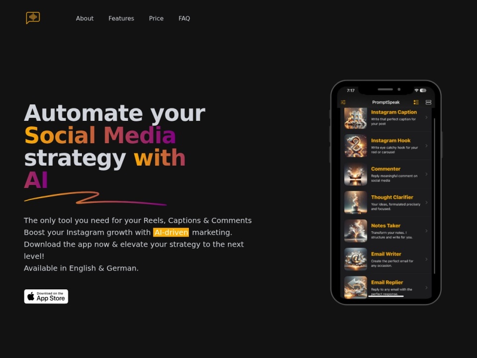 Prompt Speak preview