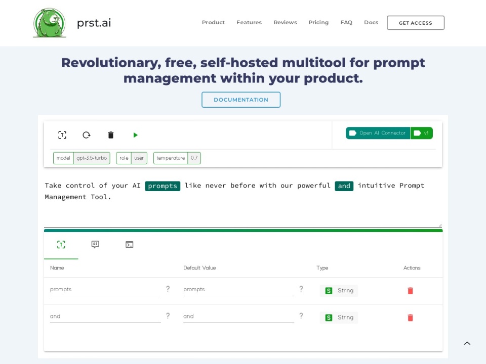 Prst AI preview