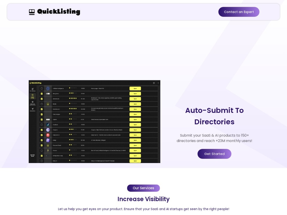 Quicklisting preview