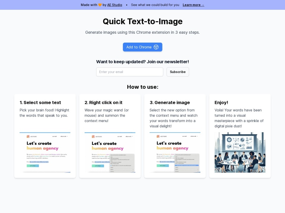 Quick Text To Image preview