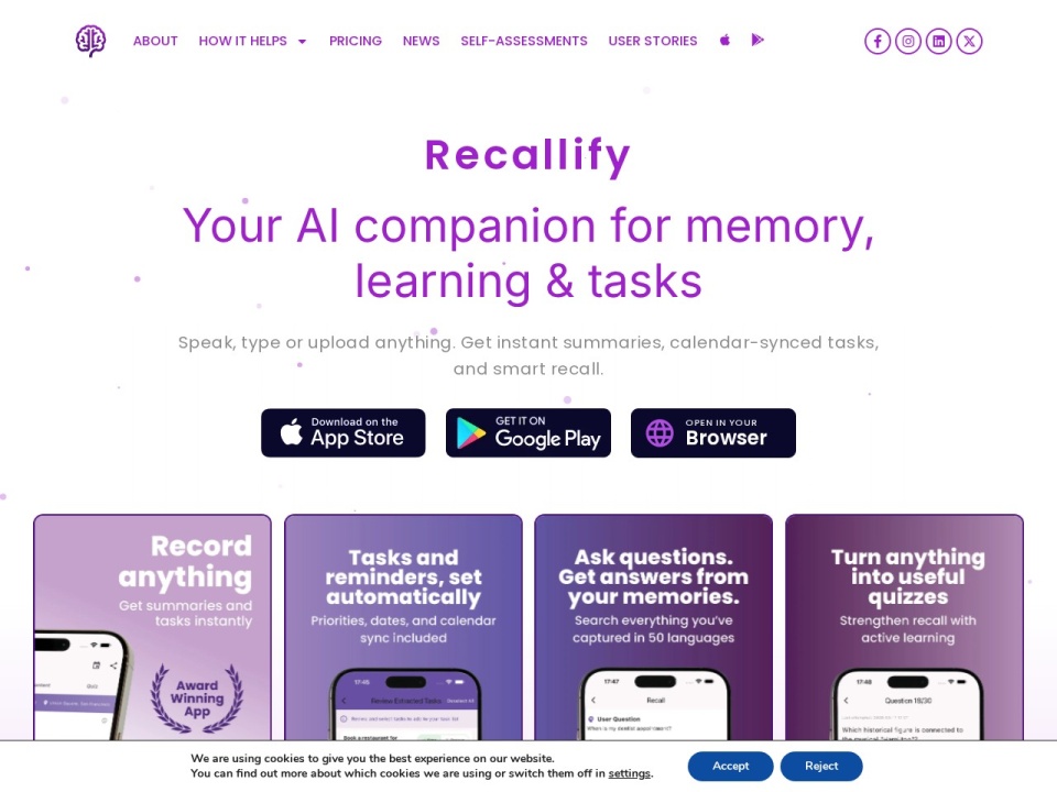 Recallify preview