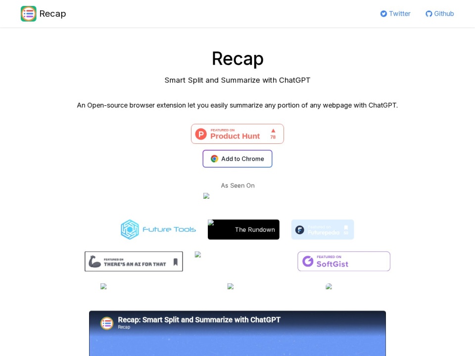 Recapext preview