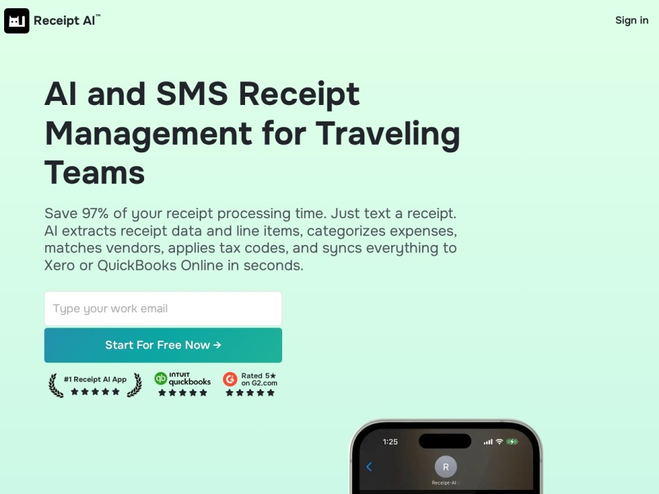 Receipt AI preview