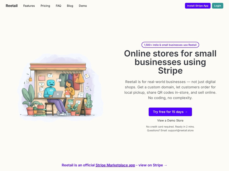Reetail Store preview