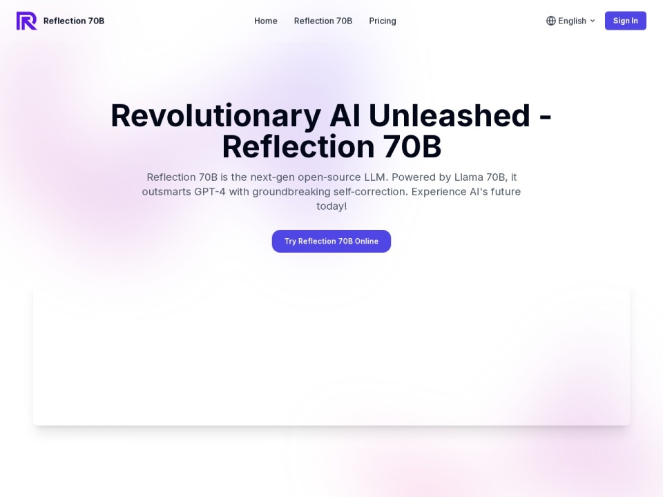 Reflection 70b preview