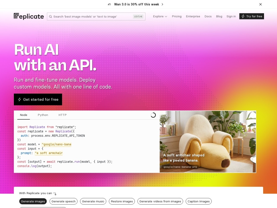 Replicate preview