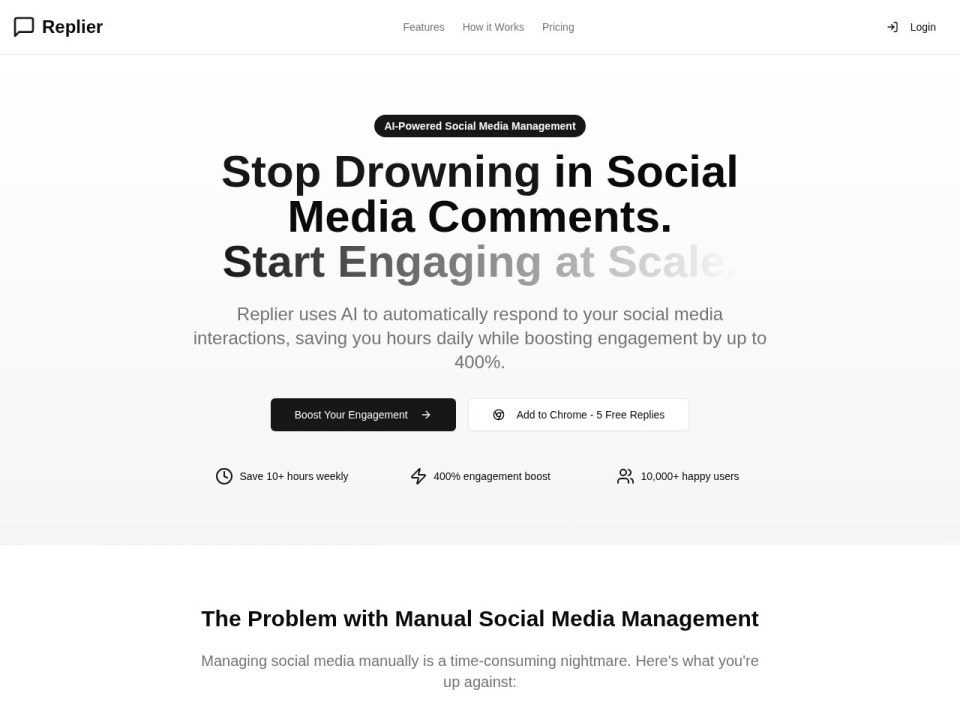 AI Social Replier preview