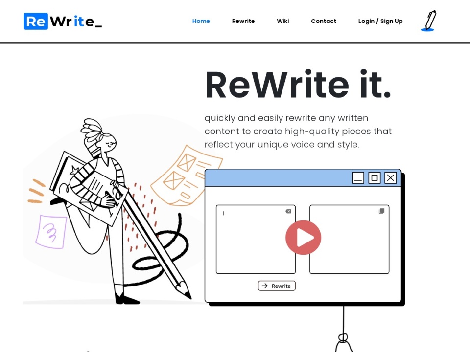 Rewriteit AI preview
