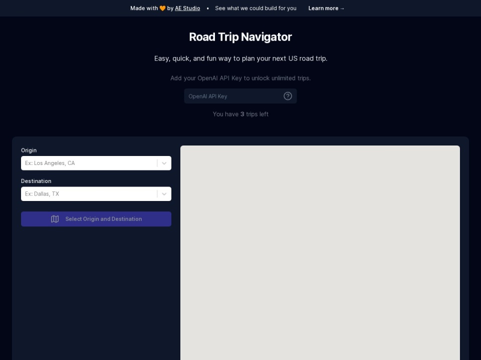 Road Trip Navigator preview