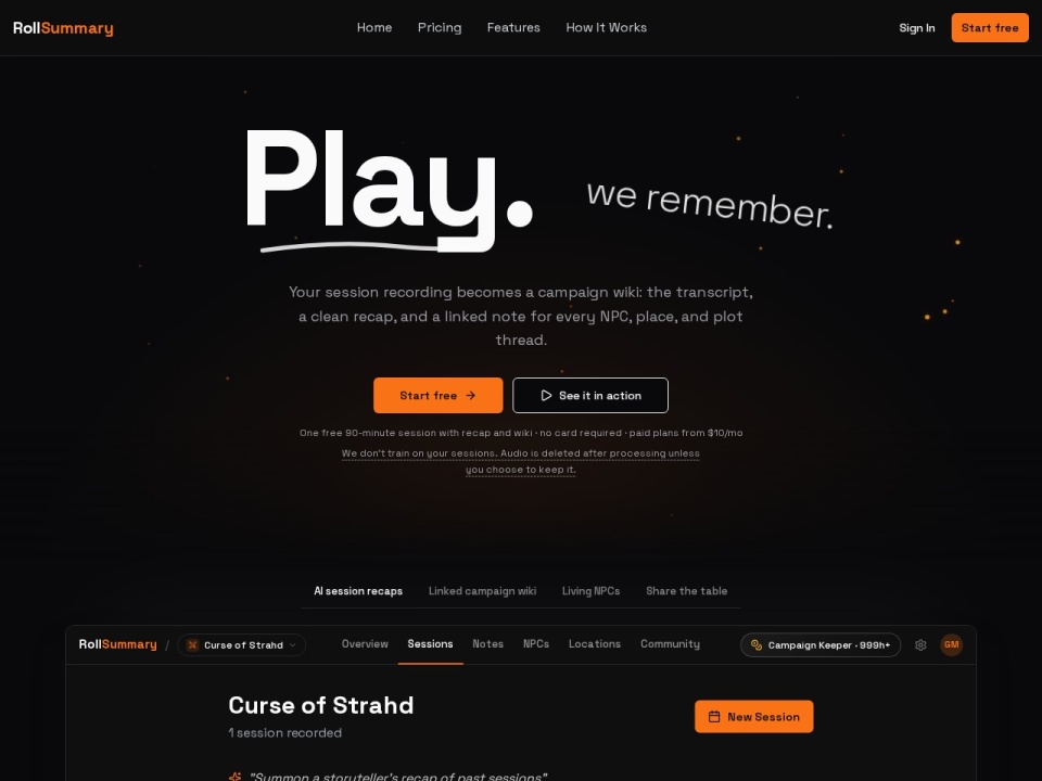 Rollsummary preview