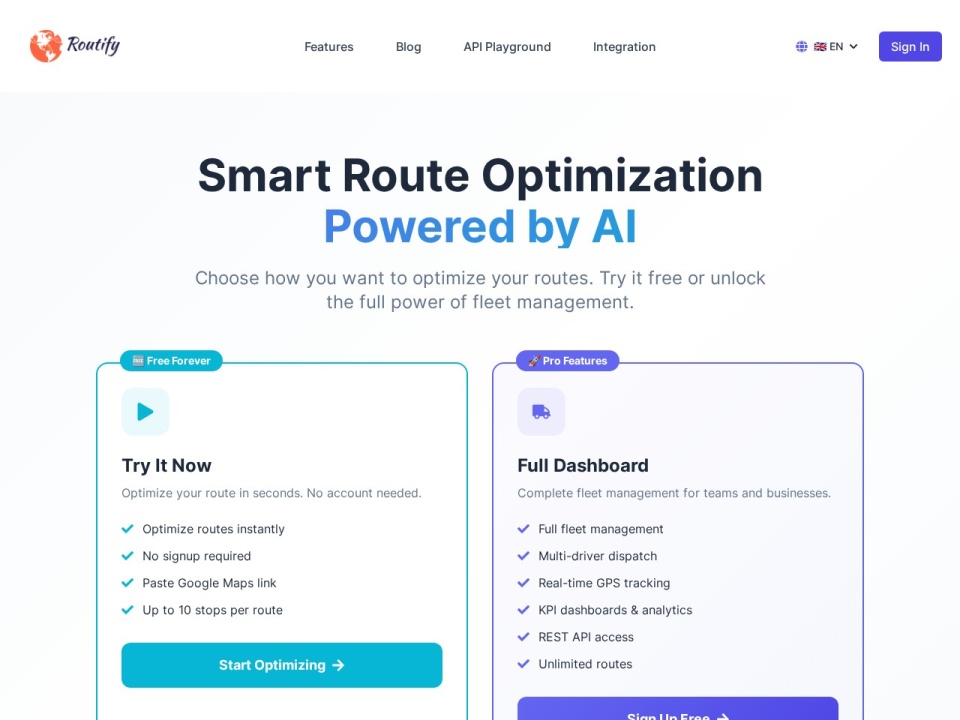 Routify preview