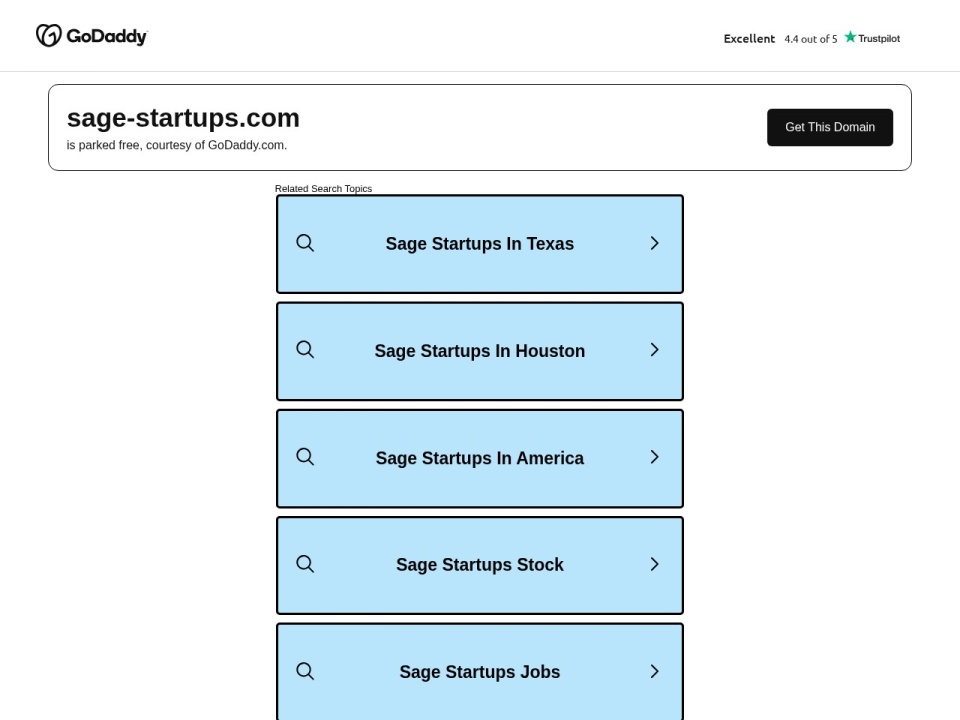 Sage Startups preview