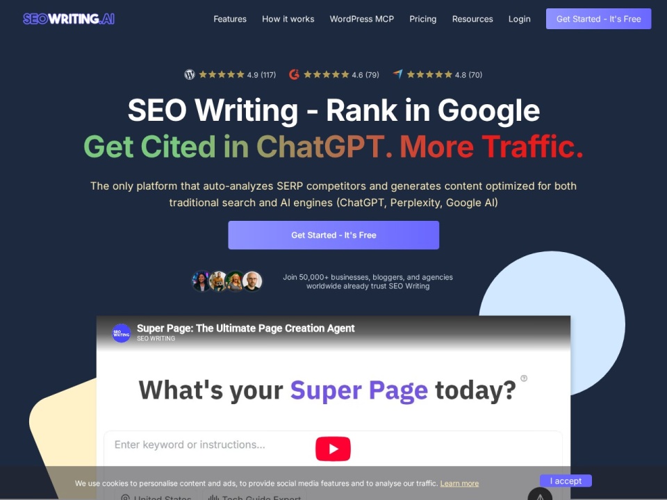 SEOWriting AI preview