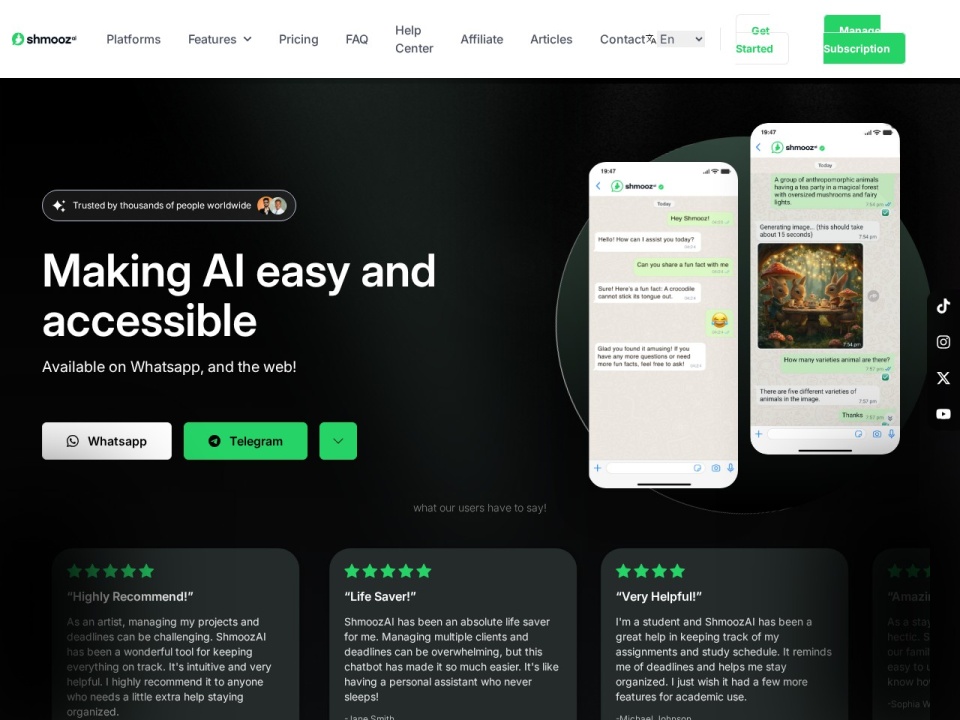 Shmooz AI preview