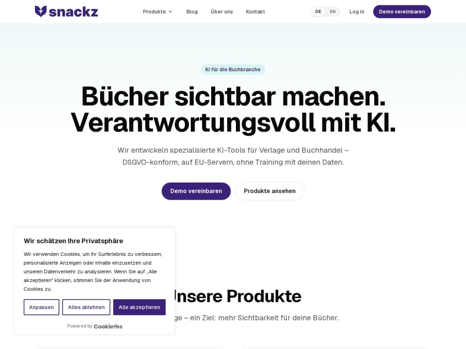 Snackz AI preview