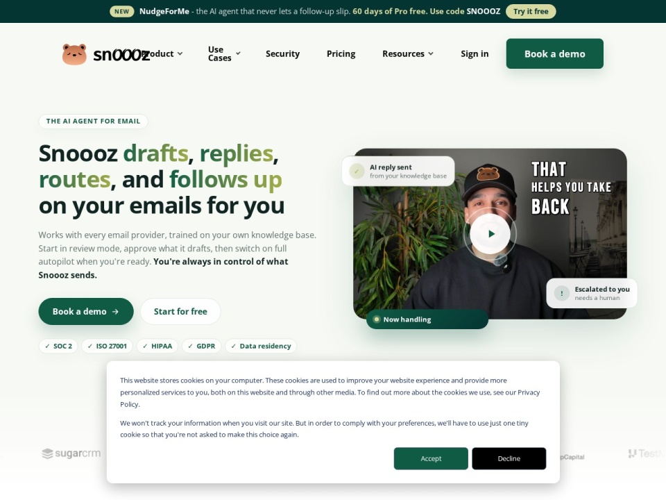 Snoooz AI preview