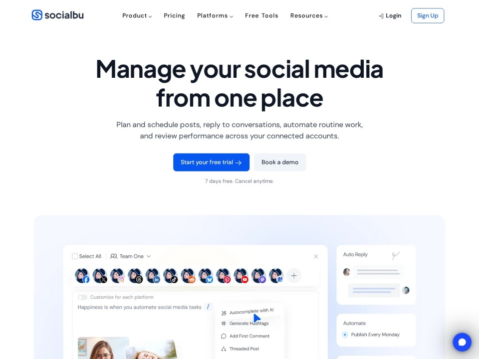 SocialBu preview