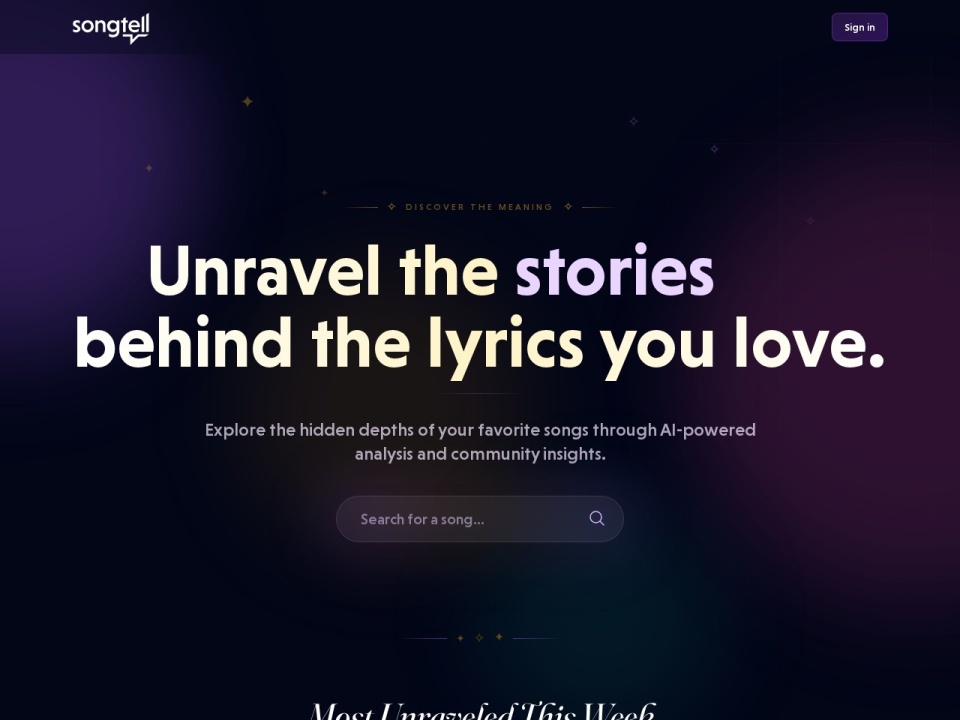 Songtell preview