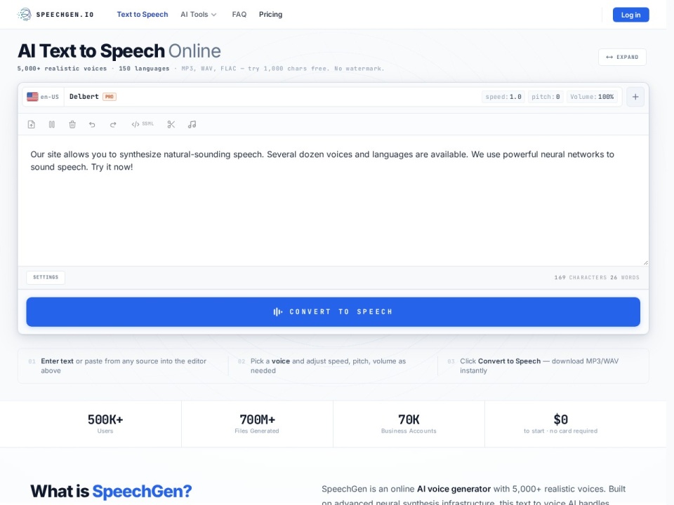 SpeechGen preview