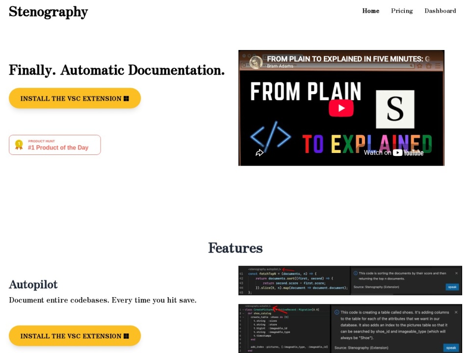 Stenography preview