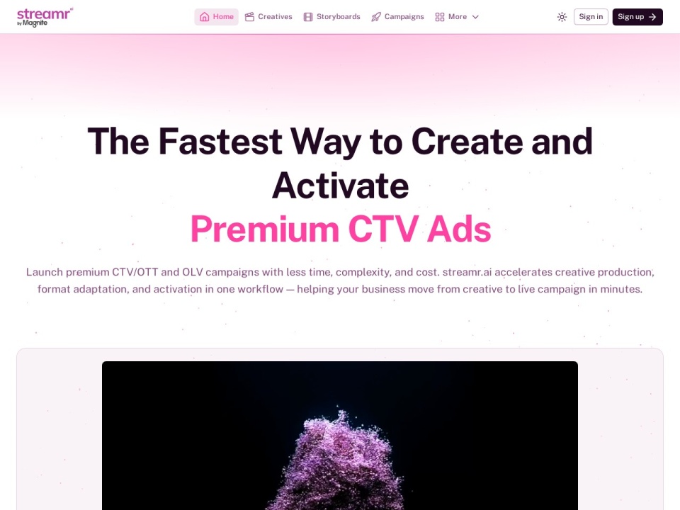 Streamr preview