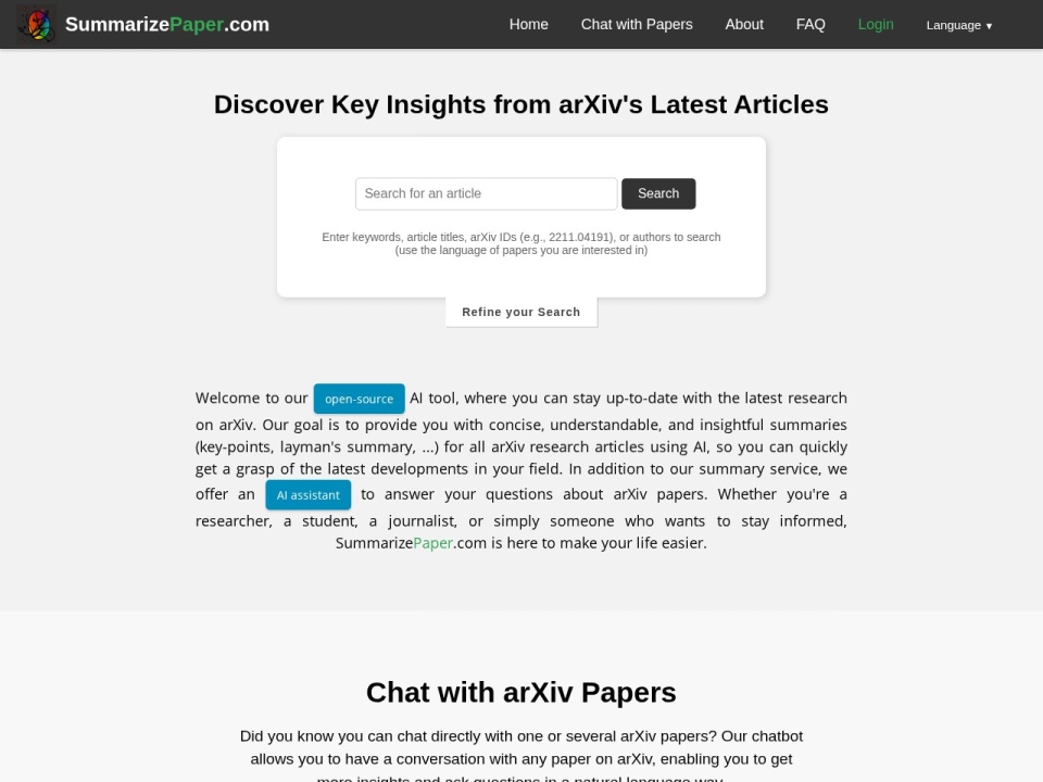 Summarizepaper preview