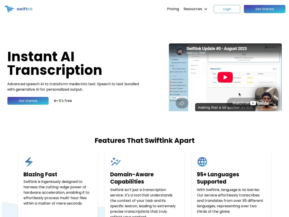 Swiftink preview