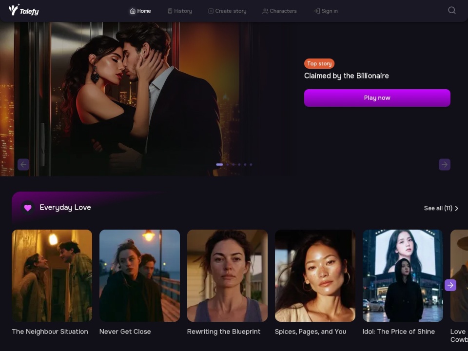 Talefy preview