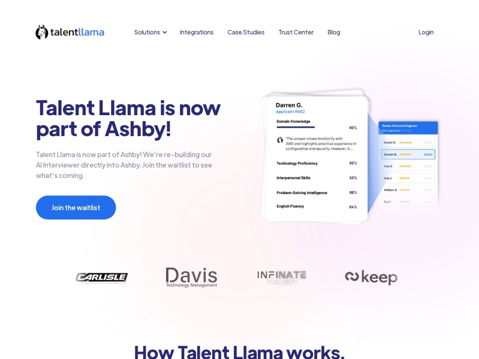 Talent Llama preview