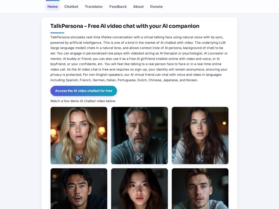 Talkpersona preview