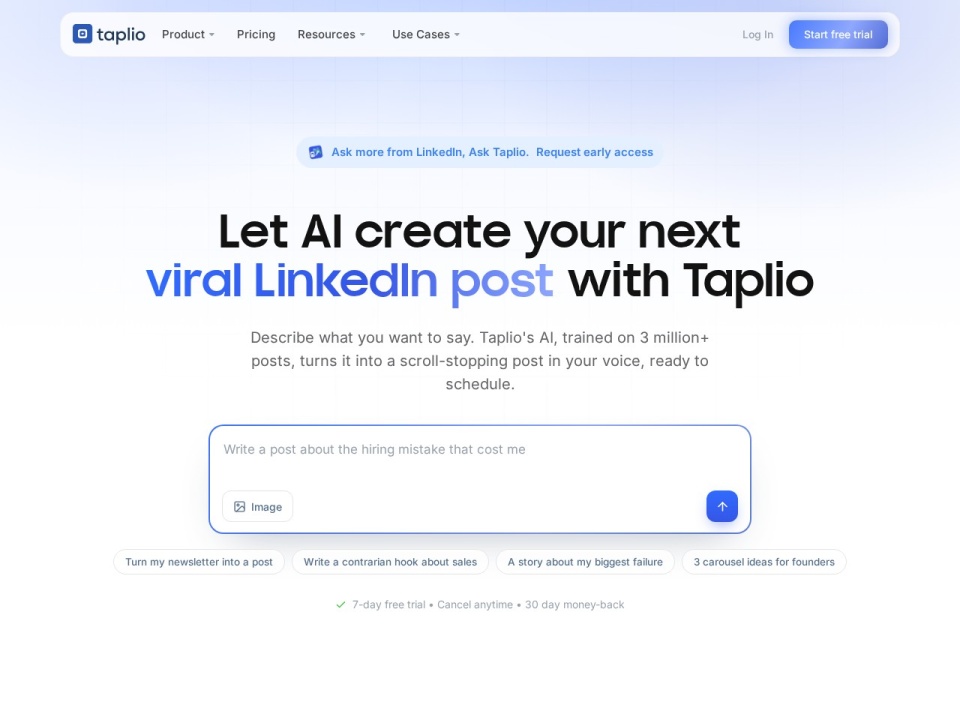 Taplio preview
