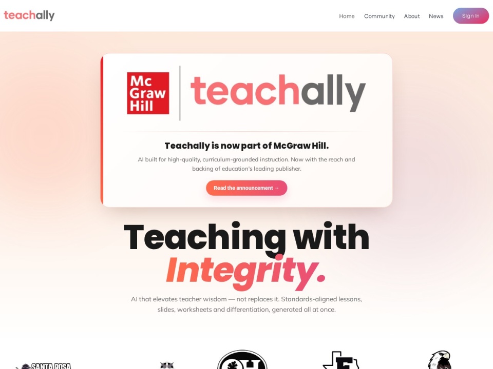 Teachally preview