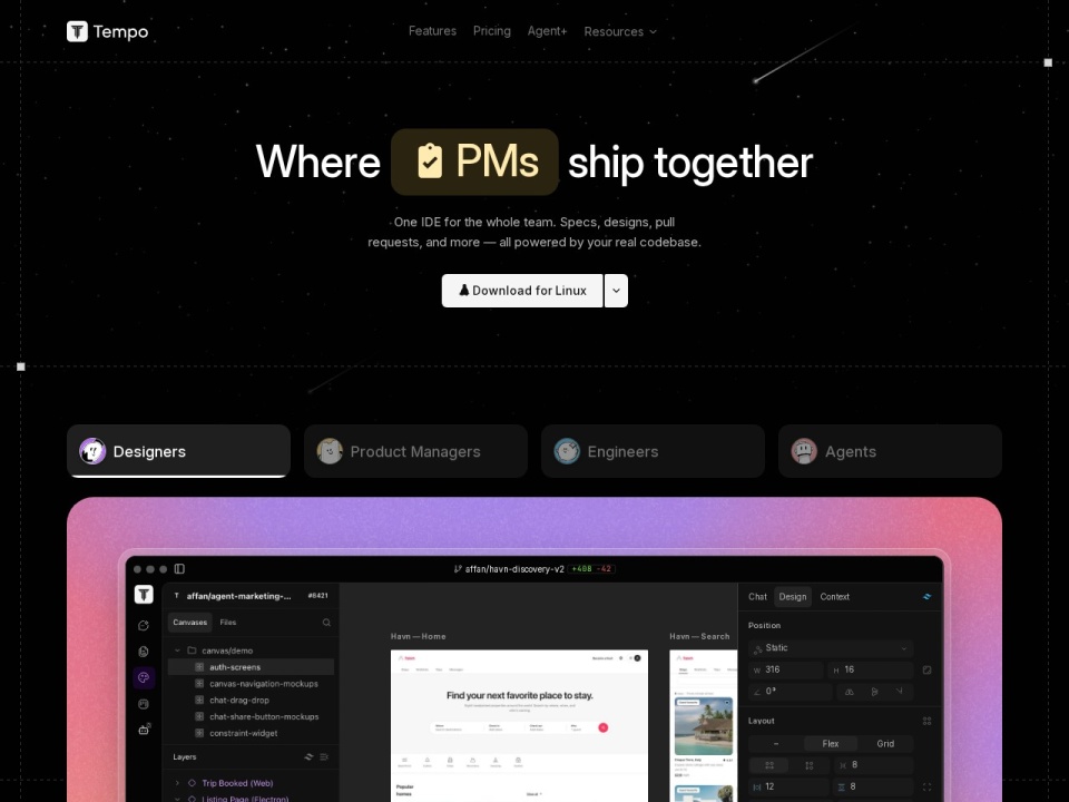 Tempo Labs preview