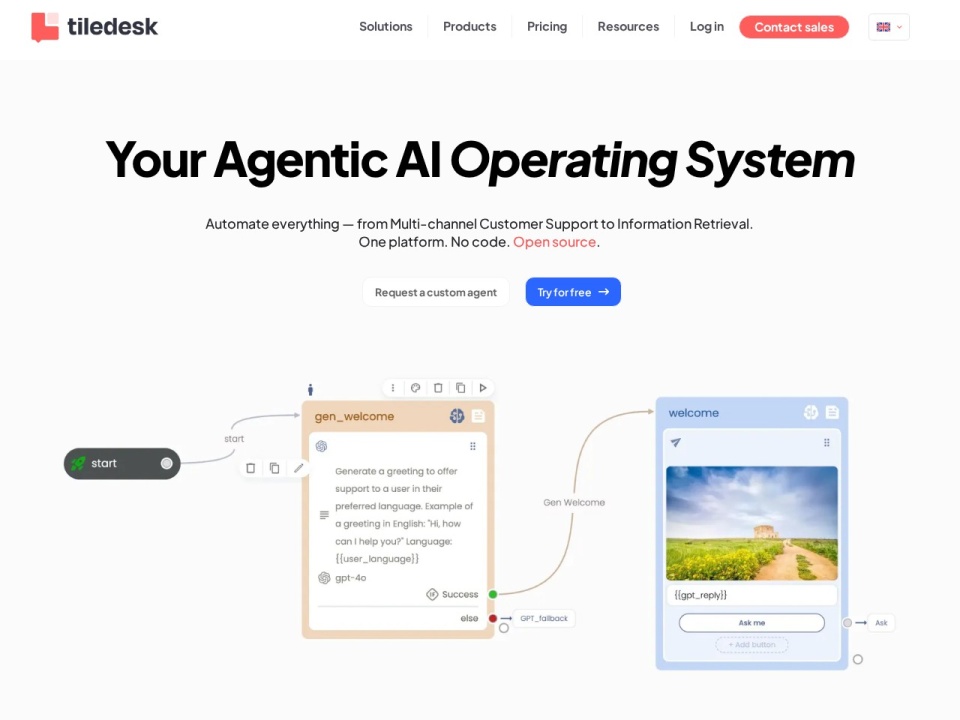 Tiledesk preview