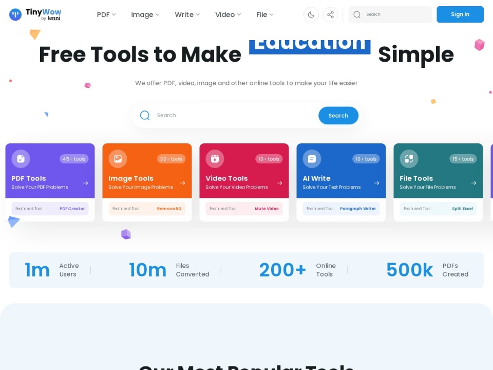 TinyWow preview