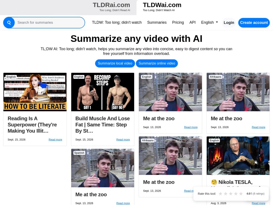 Too Long Didn T Watch AI preview