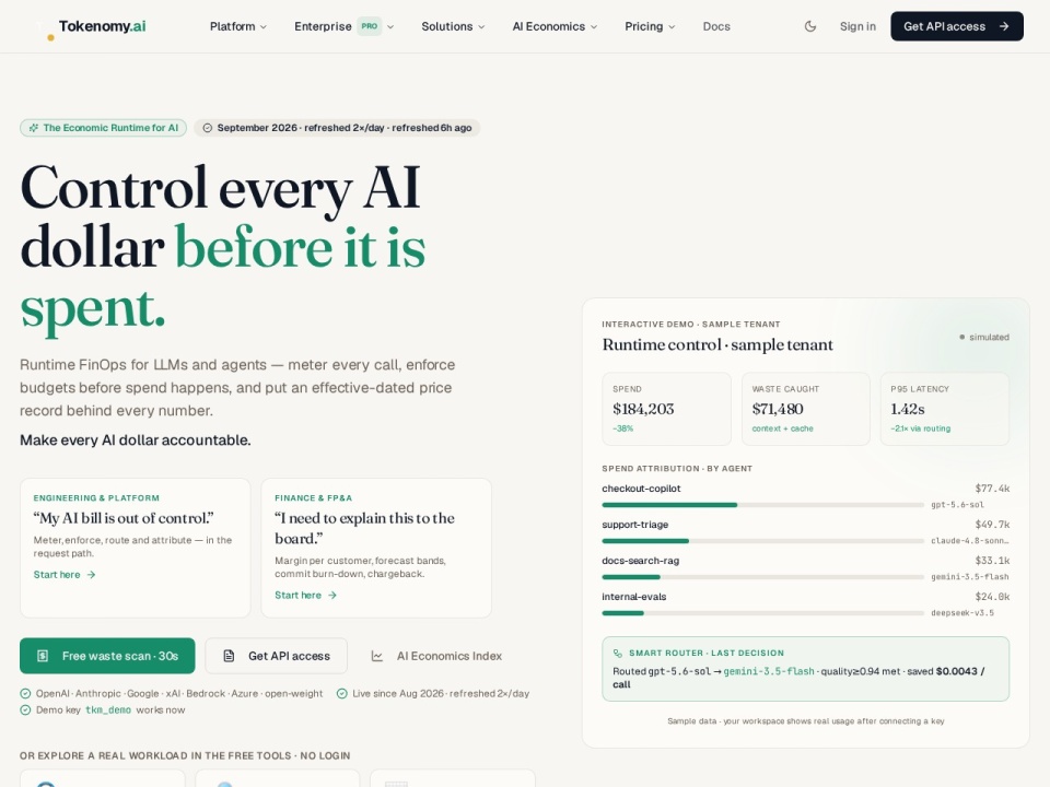 Tokenomy AI preview