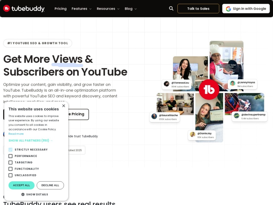 TubeBuddy preview