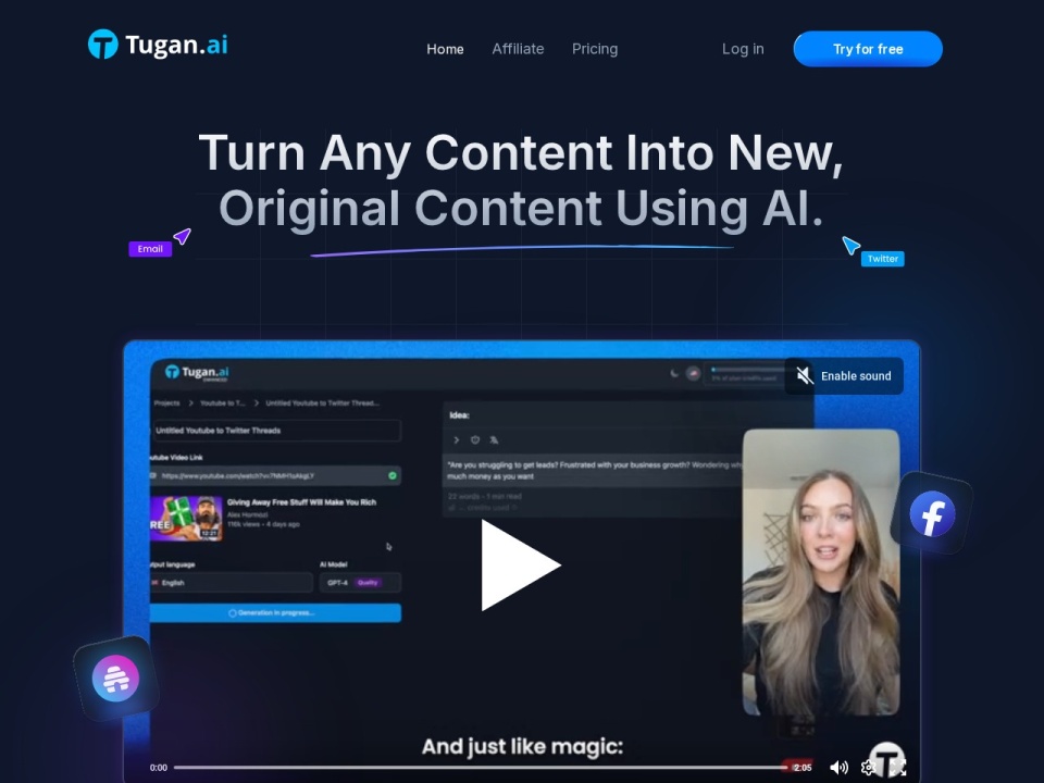 Tugan.ai preview